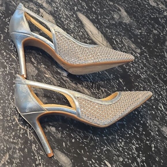 BRAND NEW JESSICA SIMPSON ELEGANT JEWEL STUDDED POINTED TOE STILETTO  SANDAL G1 - Picture 7 of 14